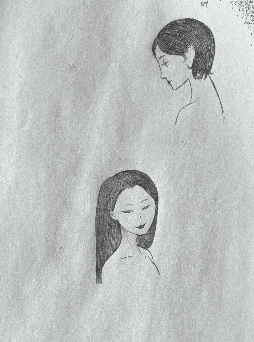 doodles of women